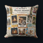 Almofada Nature & Pets Memory Collage Design<br><div class="desc">This creative design is a nostalgic style collage that beautifully weaves together the serenity of nature with the joyful presence of loyal pets. It features a collection of vintage Polaroid shots pinned to a rustic corkboard, capturing heartwarming moments</div>