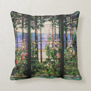 Almofada Natureza do vitral de Nouveau Tiffany da arte