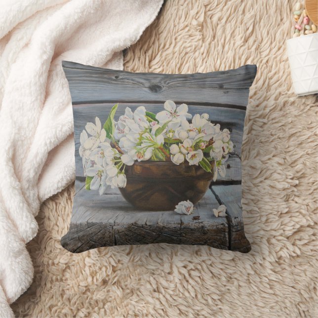 Almofada Natureza-Morta com Flor de Maçã – Impressão de Art (Cobertor)