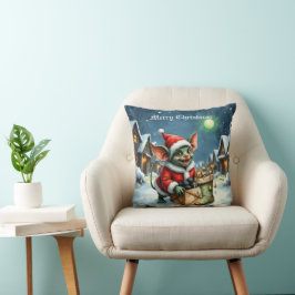 Almofada Naughty List Delivery: The Goblin Clause Chronicle