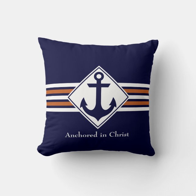 Almofada NAUTICAL | Fixado em Cristo PERSONALIZÁVEL (Frente)