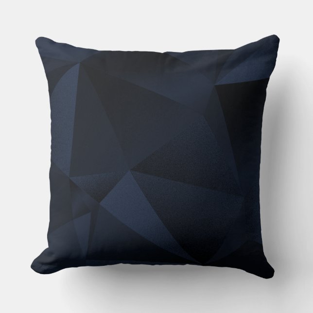 Almofada Naval Facetada Geométrica Diamante Lançar (Frente)