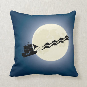 Almofada Navio de pirata do papai noel do Natal com