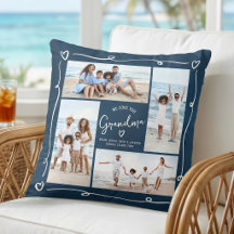 Navy Amor Você Vovó Desenhos à Mão 4 Fotos