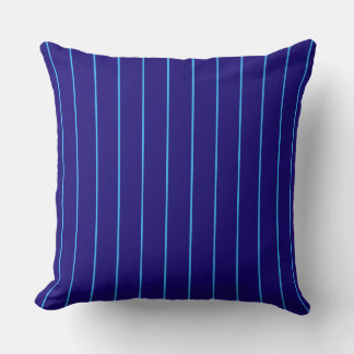 Almofada Navy Blue Pinstripe Throw Pillow | Modern Coastal 