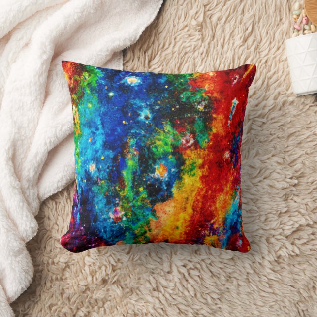 Almofada Nebulosa Colorida e Artes (Cobertor)
