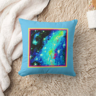Almofada Nebulosa e Designs Cosmicos Espaciais. Comprar Ago