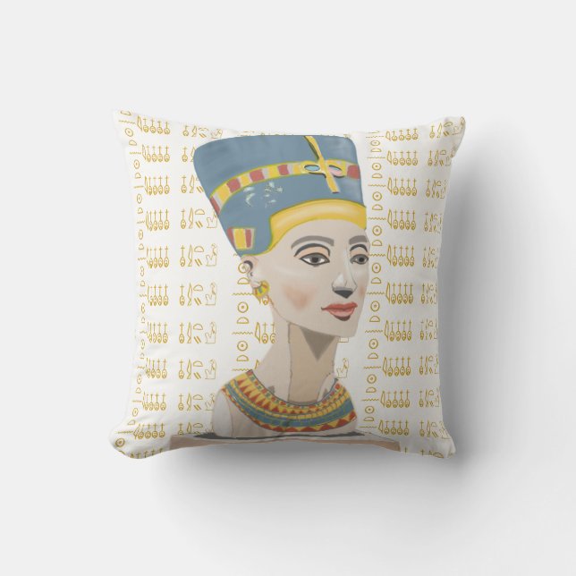 Almofada Nefertiti e Cartouche (Frente)