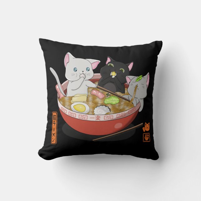 Almofada Neko Ramen cat (Frente)