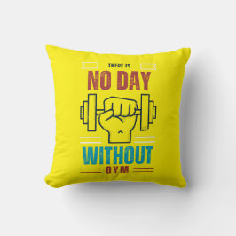 Almofada Nenhum dia sem academia