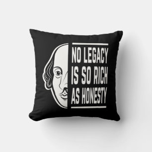 Almofada Nenhum Legado É Tão Rico Que Shakespeare Cita Thes