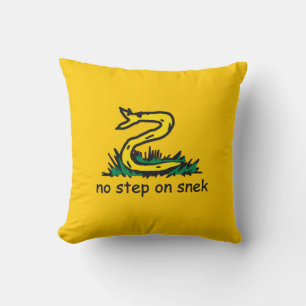 Almofada Nenhum passo na paródia de snek Gadsden SnekRight