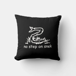 Almofada Nenhum passo no meme snek paródia Gadsden SnekRigh
