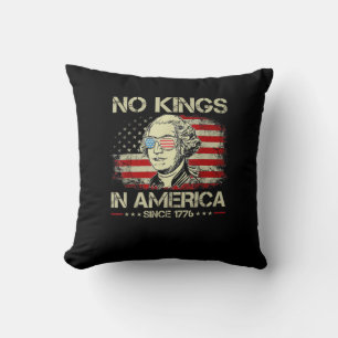 Almofada Nenhum Rei na América Desde 1776 Bandeira Vintage