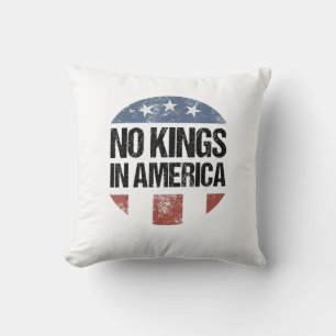 Almofada Nenhum Rei Na América Vintage Patriótico Nenhum Re