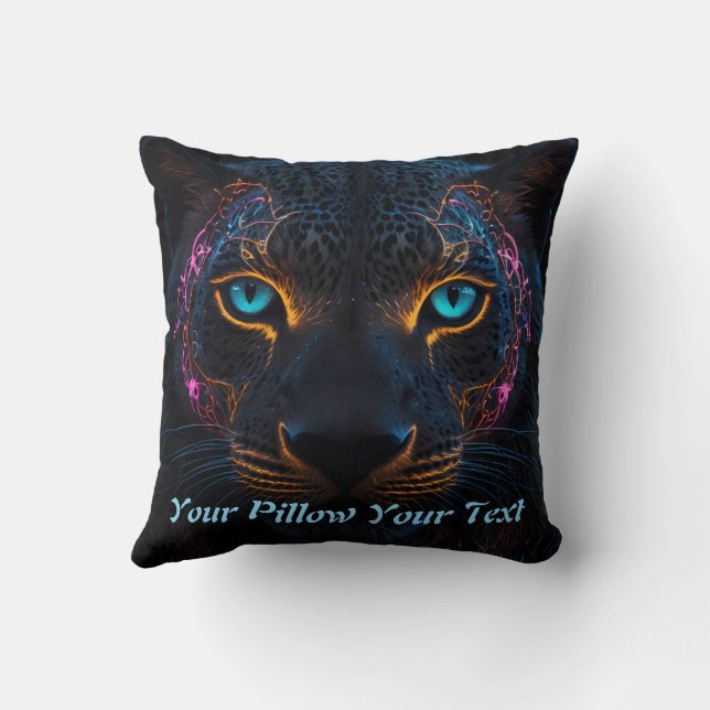 Almofada Neon Black Lepard (Verso)