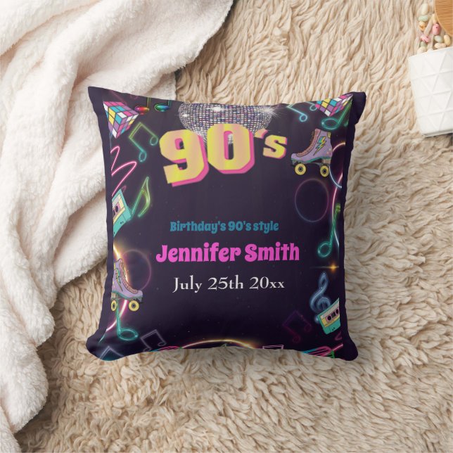 Almofada Neon Disco Vibes Retro Stytle (Cobertor)