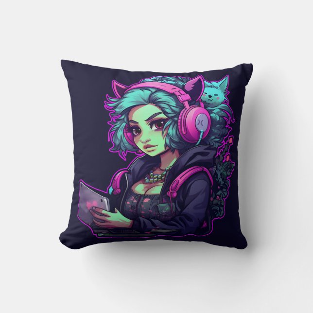 Almofada Neon gamer (Frente)