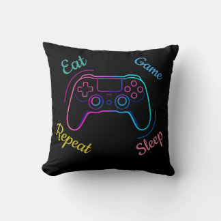Almofada Neon gaming design customizable