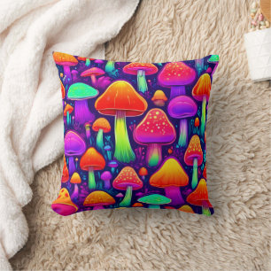Almofada Neon Glow Mushroom Forest