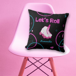 Almofada Neon Glow Roller Vamos Roll Girl