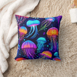 Almofada Neon Jellyfish Dreams
