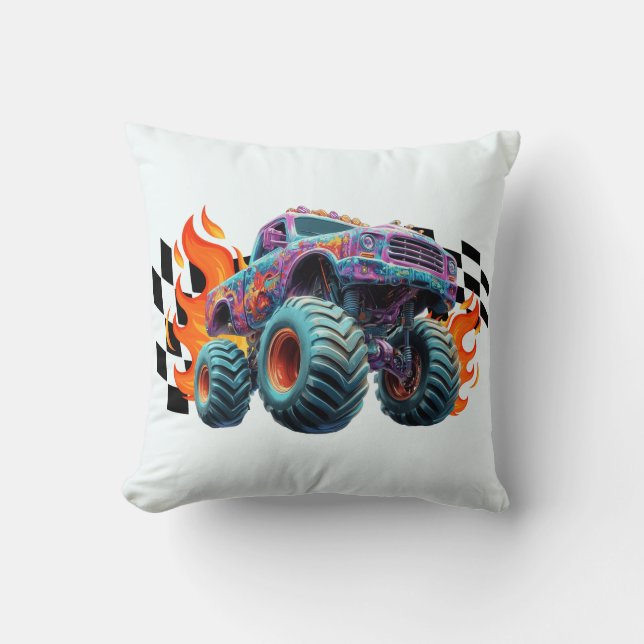 Almofada Neon Monster Truck Blaze (Frente)
