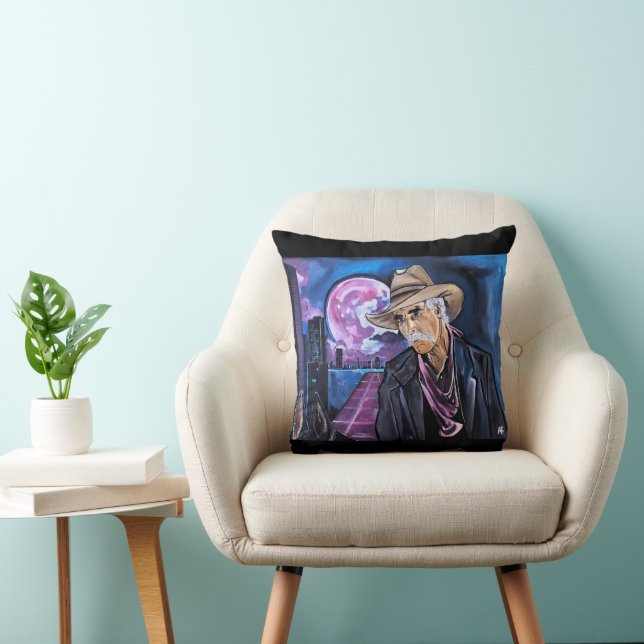 Almofada Neon Moon Painting by Alfred Fox (Cadeira)
