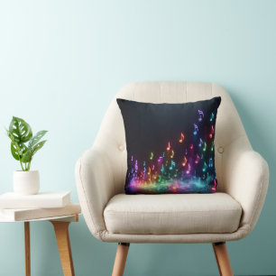 Almofada Neon Musical Notes