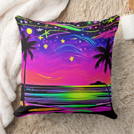 Almofada Neon Night Beachscape