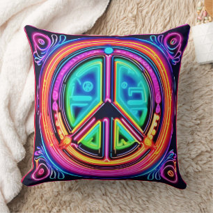 Almofada Neon Peace Mandala