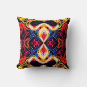 Almofada Neon Psychedelic Abstrato Travesseiro decorativo 2