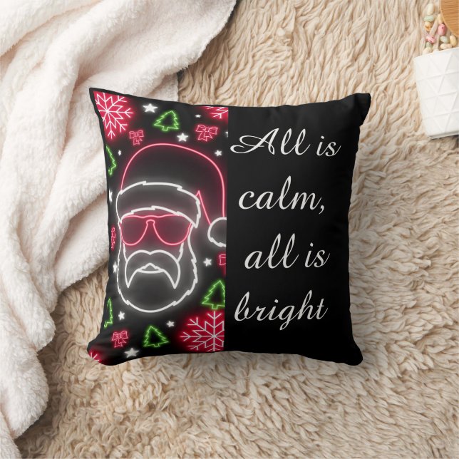 Almofada Neon Santa Glow Pillow (Cobertor)