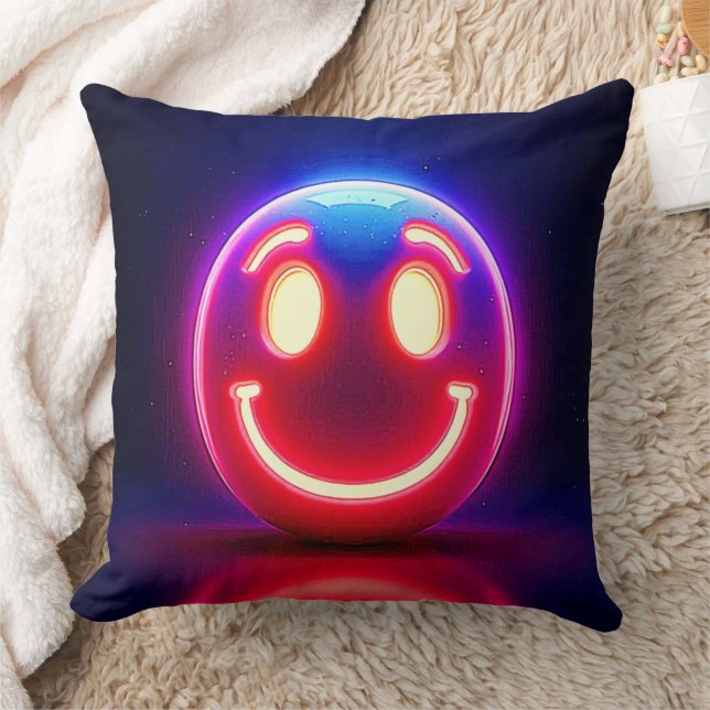 Almofada Neon Smile: Feliz Brilho (Cobertor)