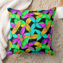 Almofada Neonscape Leaf Pattern