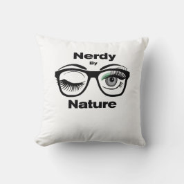 Almofada Nerdy pela Nature Funny Geek com Óculos