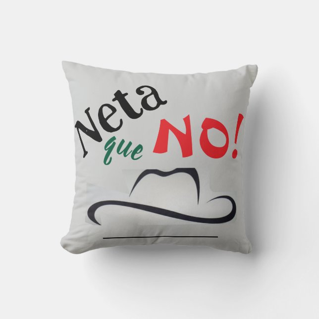 Almofada Neta que Não! (Frente)