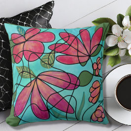 ALMOFADA NEUROGRÁFICO FLORES DE PRIMAVERA