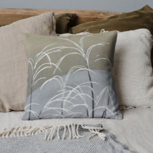 Almofada Neutrais Elegantes Arte Japonesa Moderna Minimalis