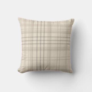 Almofada Neutral Beige Plaid