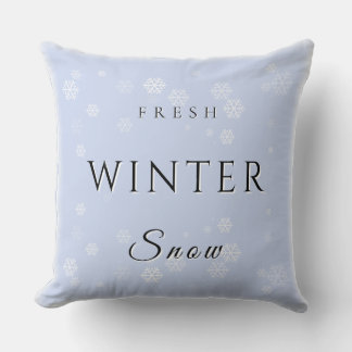Almofada Neve fresca de inverno com neve