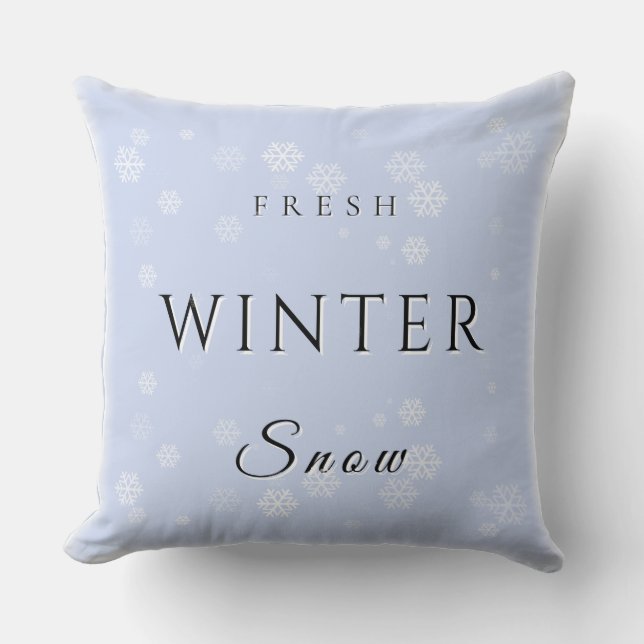 Almofada Neve fresca de inverno com neve (Frente)