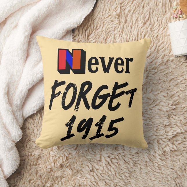 Almofada Never Forget 1915 Throw Pillow (Cobertor)