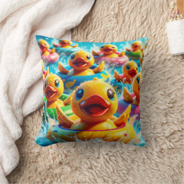 Almofada "New Braunfels Tx: Tubing Duckies on the Comal"
