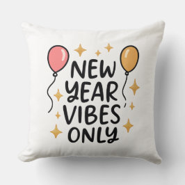 Almofada "New Year Vibes Only" Decorative Pillow