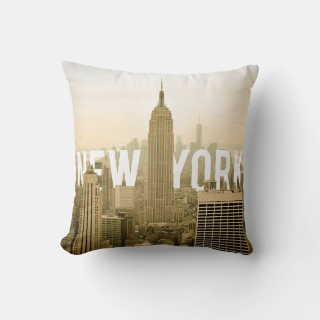 Almofada New York (texto atrás da construção) (Frente)