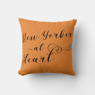 Almofada New Yorker In Heart Throw, NYC