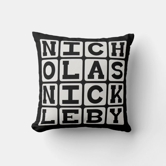 Almofada Nicholas Nickleby, Conto de Charles Dickens (Frente)