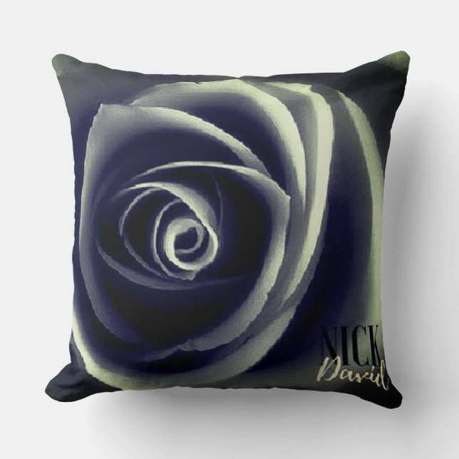 Almofada NiCK DAViD - Travesseiro de Bits Azul (Frente)