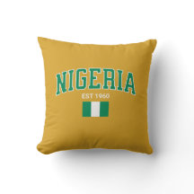 Nigéria Est. 1960 — Travesseiro Heritage
